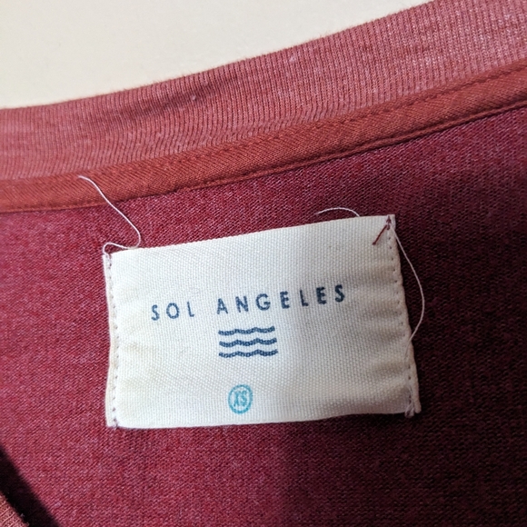 Sol Angeles red 'go for it!' graphic sweatshirt size XS - Picture 4 of 6